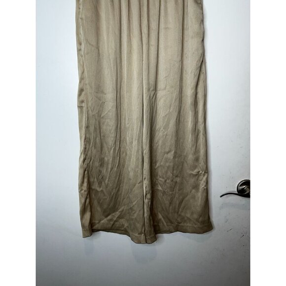Joie Tan Wide Leg Lightweight Relaxed Fit Elastic Waist Women's Pants Size S - Picture 3 of 10